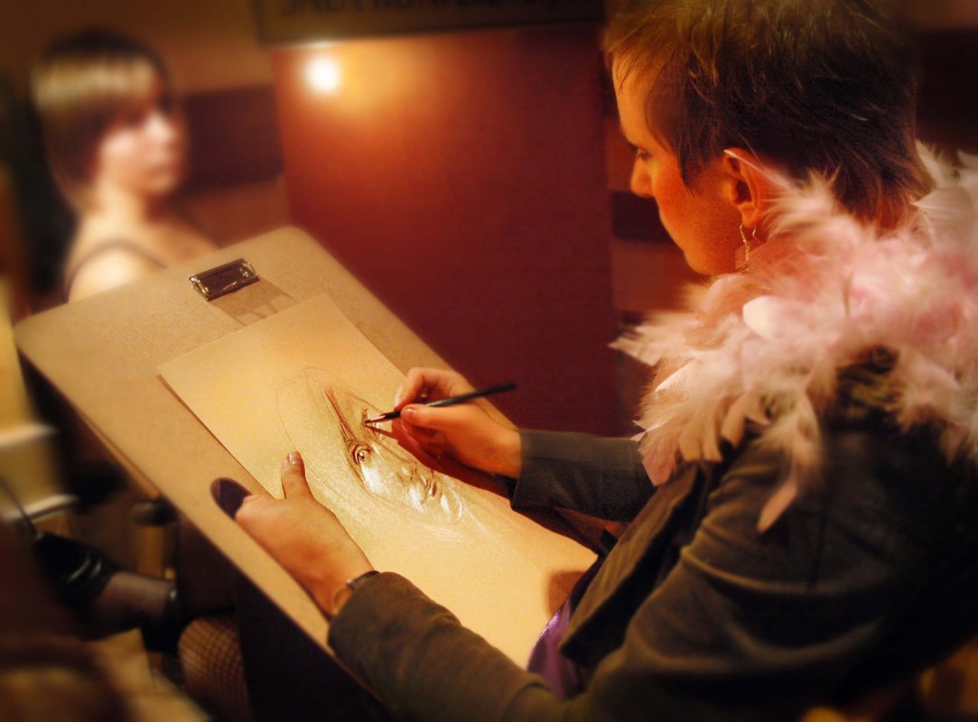 event, Gdańsk, pozowanie, drawing