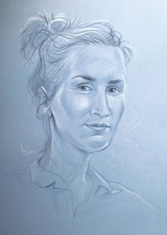 portret dziewczyny, trzy czwarte, spojrzenie, młodość